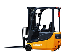 Ekko Ek13A 3 Wheel Electric Forklift, 3300 Lb Capacity, 138" Lift Height