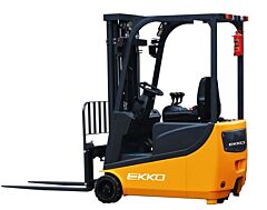 Ekko Ek15A 3 Wheel Electric Forklift, 3300 Lb Capacity, 177" Lift Height, Side Shift