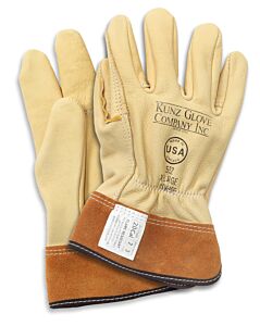 Kunz 552-Xxl Cowhide Driver, Unlined, 2" Cuff, Cream, Size 2X-Large
