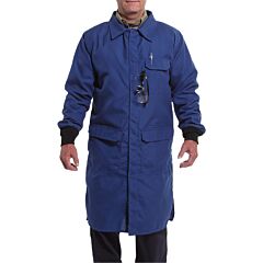 Nsa Labcr-Rb-2Xt Fr Chemical Resistant Lab Coat W/ Pockets, Royal, Size 2X-Large / Tall