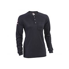 Drifire Tee-Hxg-Hn-4Xt Helix Fr Long Sleeve 12 Cal Henley, Grey, Size 4X-Large / Tall