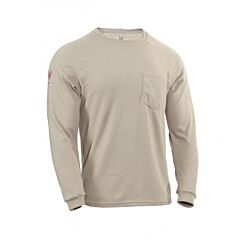 Drifire Tee-Hxk-Lg Helix Fr Long Sleeve 12 Cal T-Shirt, Khaki, Size Large