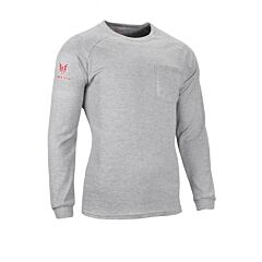 Drifire Tee-Hxg-Xs Helix Fr Long Sleeve 12 Cal T-Shirt, Grey, Size X-Small