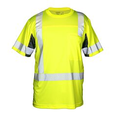 Kishigo 9175 Premium Black Series Class 3 Cool Touch Short Sleeve T-Shirt, Lime, Size 5X-Large