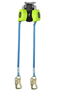 Falltech 84308Tp8S 8' Web Ft-X Tie-Back Srl, Twin-Leg With Steel 5K Snap Hook