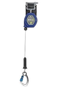 Falltech 82808Sp6 8' Cable Ft-X Class 2 Leading Edge Srl, Single-Leg With Aluminum Ce Carabiner