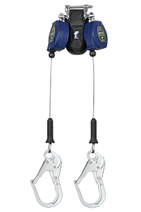 Falltech 82808Tp3 8' Cable Ft-X Class 2 Leading Edge Srl, Twin-Leg With Steel Rebar Hooks