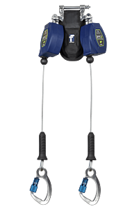 Falltech 82808Tp6 8' Cable Ft-X Class 2 Leading Edge Srl, Twin-Leg With Aluminum Ce Carabiners