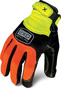 Ironclad Exo2-Hza-05-Xl Exo Hi-Viz Abrasion Gloves, Reinforced Synthetic Suede Palm, Size X-Large