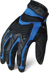 Ironclad Exo2-Migb-02-S Exo Impact Gloves, Impact Protection, Blue & Black , Size Small