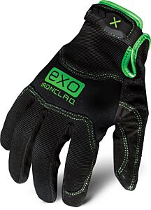Ironclad Exo2-Mpg-04-L Exo Pro Gloves, Synthetic Suede Palm, Black, Size Large