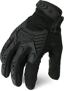 Ironclad Exot-Giblk-02-S Exo Tactical Operator Grip Impact Gloves, Silicone Infused Palm, Black Size Small