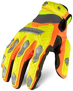Ironclad Iex-Hzil1-03-M Command Impact L1 Gloves, Touchscreen, Hi-Viz Yellow & Orange, Size Medium