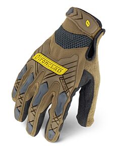 Ironclad Iex-Pig-02-S Command Impact Gloves, Touchscreen, Brown, Size Small