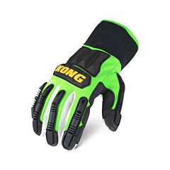 Ironclad Kccp-03-M Kong Cotton Corded Gloves, Black/Green, Size Medium
