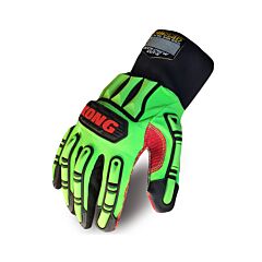 Ironclad Kdc5-02-S Kong Deck Crew A4 Gloves, Tpr Impact Protection, Green And Black, Size Small