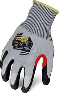 Ironclad Kkc6Fn-02-S Command A6 Foam Nitrile Knit Gloves, Touchscreen, Vend Packed, Gray & Black, Size Small