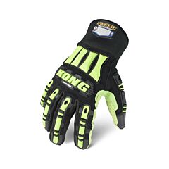 Ironclad Sdx2W-07-Xxxl Kong High Dexterity Waterproof Gloves, Impact Protection, Black & Green, Size 3X-Large