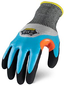 Ironclad Skc4Snw2-01-Xs Command Knit A7 Insulated Gloves, Touchscreen, Vend Packed, Blue & Black, Size X-Small