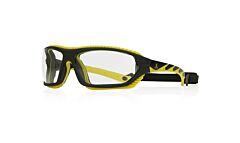 Ironclad G61064 Griffin Safety Glasses, Hybrid, Black Frame 2, Anti-Scratch/Anti-Fog, Clear Lens