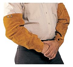 Tillman 5218 18" Leather Sleeves, Brown, 1 Pair