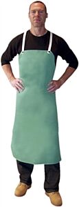 Tillman 6242 Green Flame Retardant Bib Apron, 24" X 42"