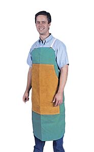 Tillman 6242Fdlp Bib Apron 24X42 Green W/ Leather Patch