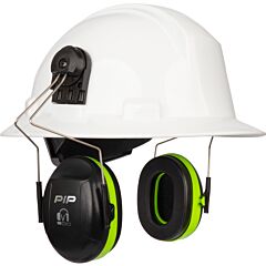 Pip 263-V1Fb V1 Full Brim Mounted Passive Ear Muff - Nrr 23, Neon Green, Size One Size
