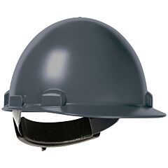 Dynamic 280-Hp841Sr-14 Cap Style Smooth Dome Hard Hat With Abs/Polycarbonate Shell, 4-Point Textile Suspension And Swing Wheel-Ratchet Adjustment, Dark Gray, Size One Size
