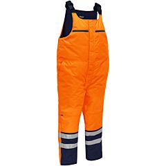 Bisley 318M6452T-Ornv/4X Ansi Class E Extreme Cold Bib Overall, Hi-Vis Orange, Size 4X-Large