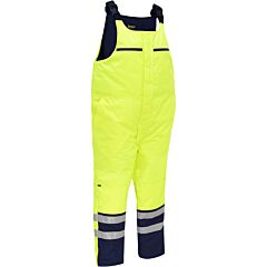 Bisley 318M6452T-Ylnv/3X Ansi Class E Extreme Cold Bib Overall, Hi-Vis Yellow, Size 3X-Large