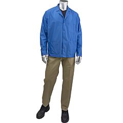 Uniform Technology Br16-45Rb-3Xl Staticon Short Esd Labcoat, Royal, Size 3X-Large