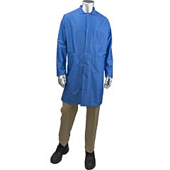 Uniform Technology Br18-45Rb-3Xl Staticon Long Esd Labcoat, Royal, Size 3X-Large