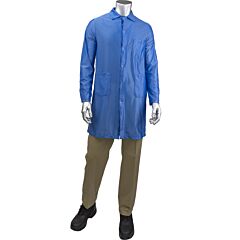 Uniform Technology Br51-44Rb-Xs Statstar Long Esd Labcoat, Royal, Size X-Small