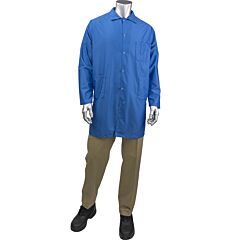 Uniform Technology Br59N-45Rb-2Xl Staticon Long Esd Labcoat, Blue, Size 2X-Large
