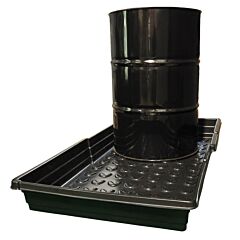 Enpac 5142-Bd 2 Drum, Drum Deck Utility Tray, Black, 33 Gallon Capacity