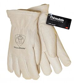 Tillman 1419Xl Pearl Pigskin And Leather Thinsulate™ Lined Cold Weather Gloves, Size X-Large