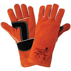 Global Glove 1200-Lh Premium Leather Welders Glove, Left Hand Only, Cut Level A2, Size Large