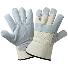 Global Glove 2250 Split Cowhide Leather Palm Gloves, Size Large