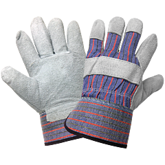 Global Glove 2300 Economy Gunn Cut Pattern Split Cowhide Leather Palm Gloves, Size 2X-Large