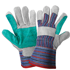 Global Glove 2300Dp Economy Split Cowhide Double Palm Gloves, Size X-Large