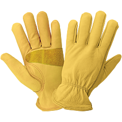 Global Glove 3100 Premium Grain Cowhide Leather Gloves With Reinforced Palm, Size 2X-Large