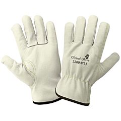 Global Glove 3200 Premium-Grade Grain Cowhide Drivers Gloves, Size X-Small