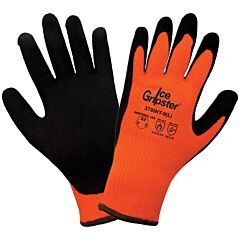 Global Glove Ice Gripster 378Int Water Repellent Heavy Napped Rubber Coated Hi-Vis Low Temperature Cut Resistant Gloves, Cut Level A2, Size Large