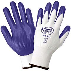 Global Glove Tsunami Grip 500 Air-Injected Foam Nitrile Coated Palm Gloves - Limited Stock, Size X-Small