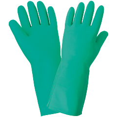 Global Glove 515 Unlined 12-Mil Green Nitrile Raised Diamond Pattern Grip Unsupported Gloves, Size 2X-Large