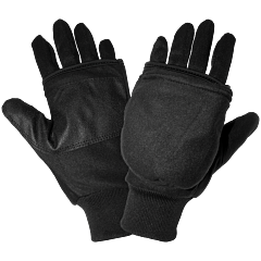 Global Glove 520Int Insulated Fleece Flip-Up Mittens With Heating Pad Pocket, Size Medium