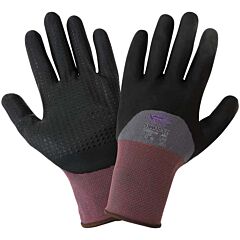 Global Glove Tsunami Grip 530Nftd Lightweight Seamless Three-Quarter New Foam Technology Dotted Nitrile Coated Palm Cut Resistant Gloves, Cut Level A1, Size X-Small