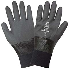 Global Glove Frogwear 590Mf Fully-Coated Mach Finish Nitrile Waterproof Gloves, Size Medium