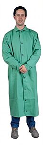 Tillman 6250Xl 50" Green Westex® Fr-7A® Cotton Flame Resistant Shop Coat, Size X-Large